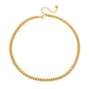 Gold Chevron Chain Necklace