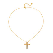 Gold Diamond Cross Necklace
