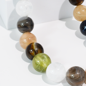 Olive Round Bead Necklace