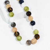 Olive Round Bead Necklace