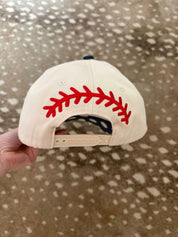 Cream Polka Dot Baseball Trucker Hat