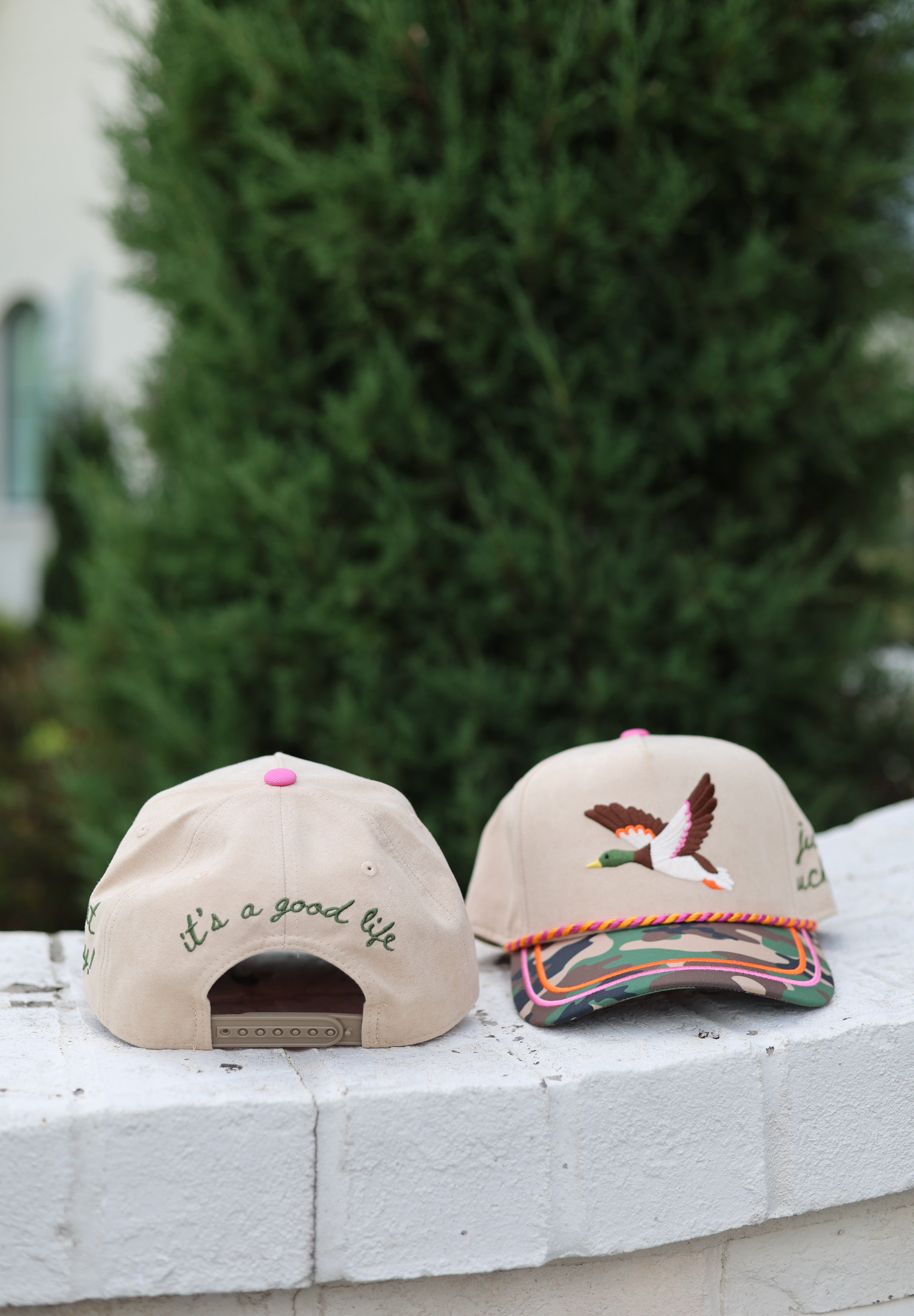 Beige Mallard Trucker Hat