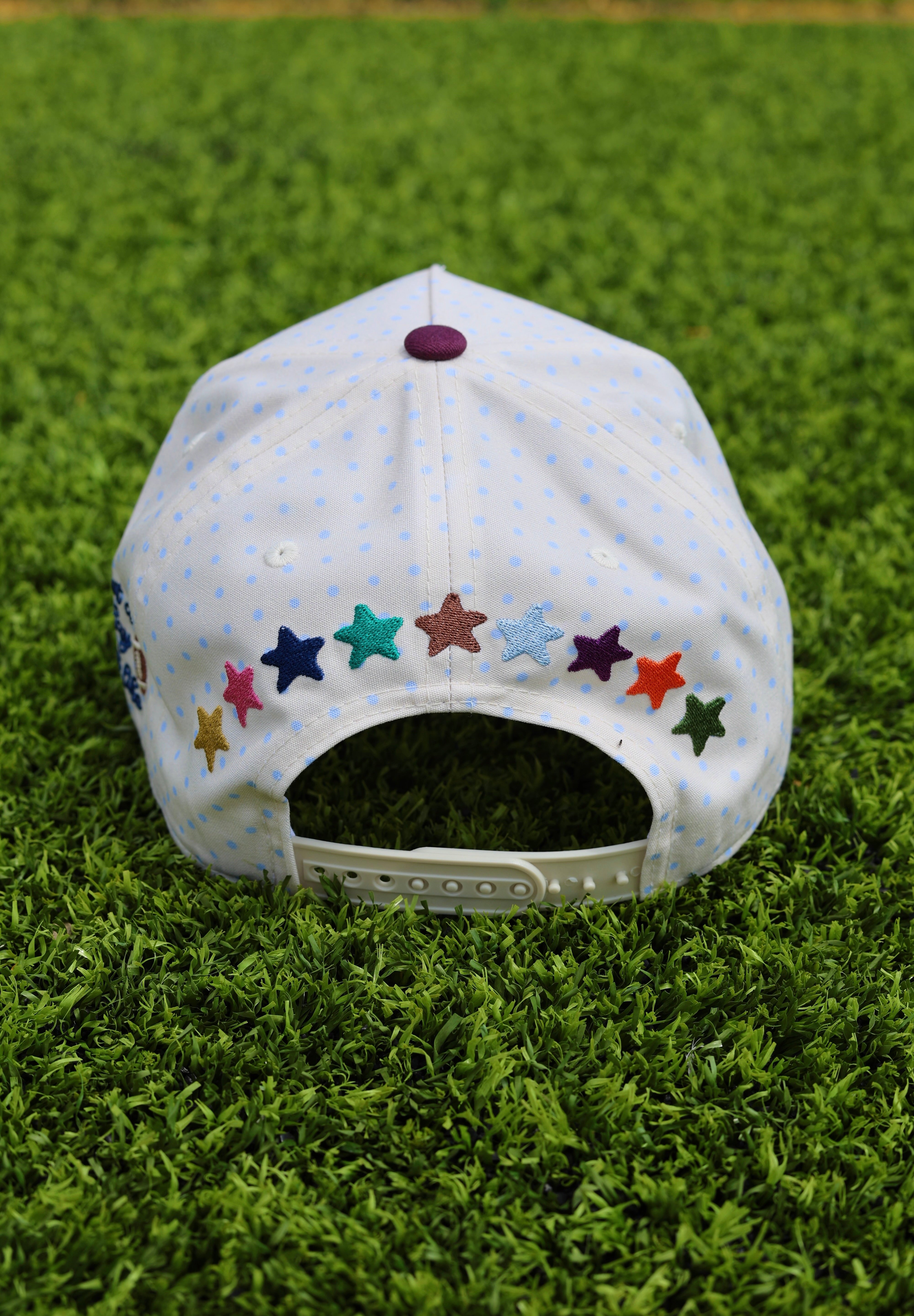 White Game Day Doodles Football Trucker Hat