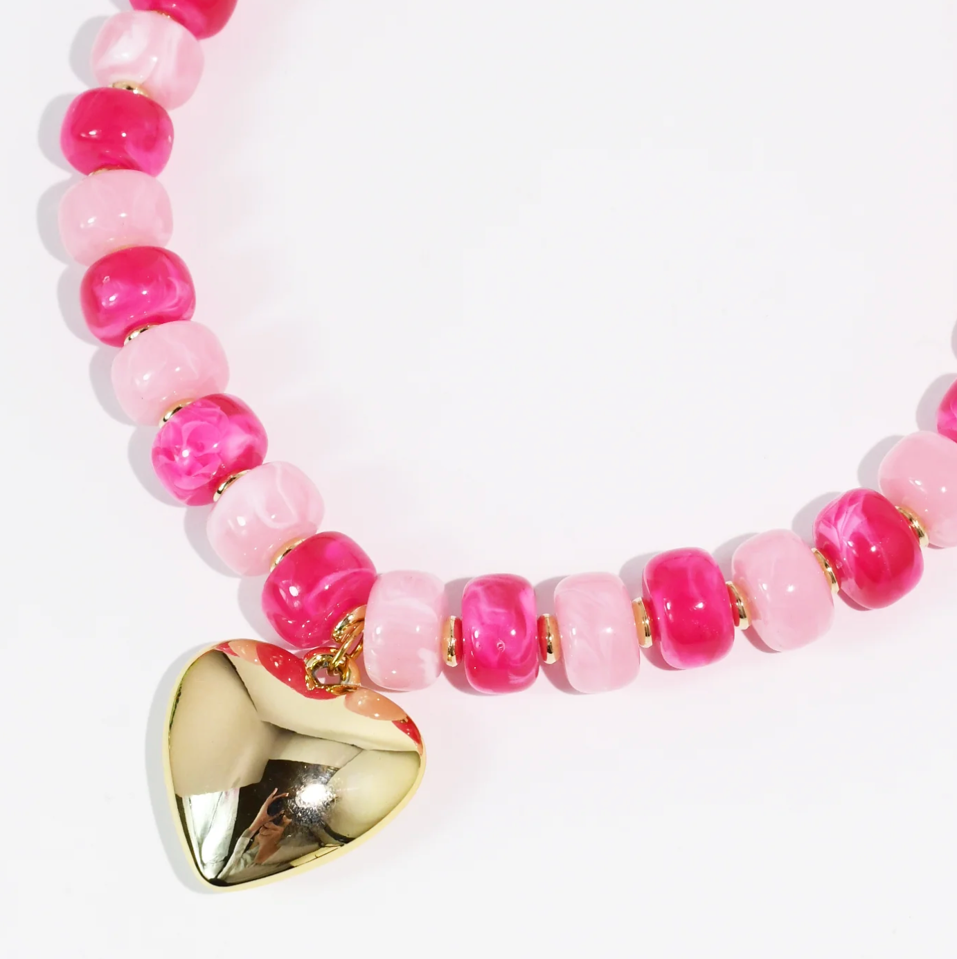 Gold Heart Pendant Necklace at Ninety Nine Boutique