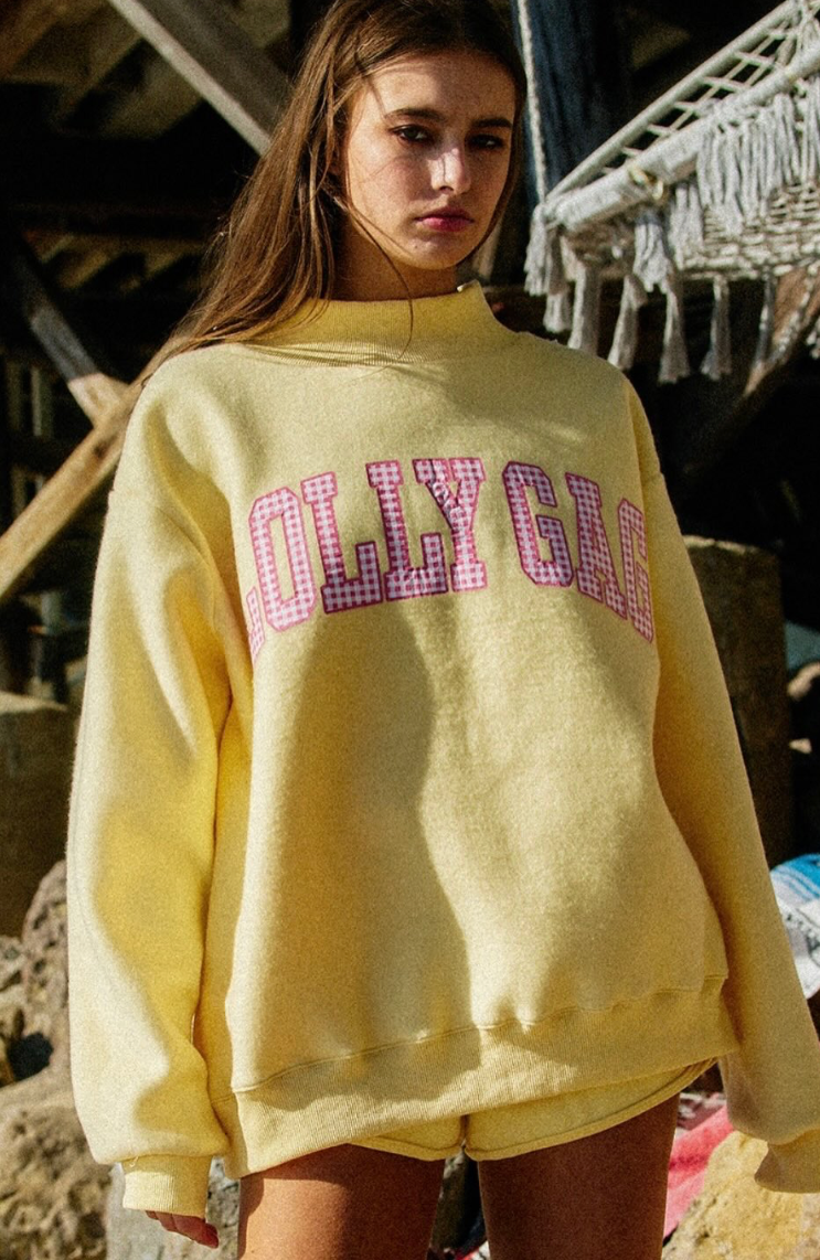 Dilly Dally/Lolly Gag Reversible Mockneck