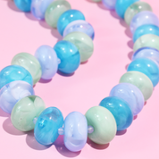 Blue Mixed Bead Necklace