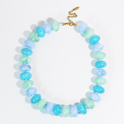 Blue Mixed Bead Necklace