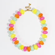 Multi Color Bright Bead Necklace