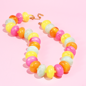 Multi Color Bright Bead Necklace