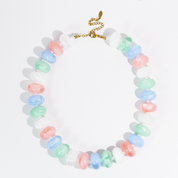 Multi Color Pastel Bead Necklace