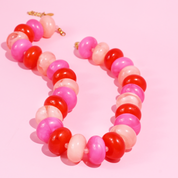 Pink Mixed Bead Necklace