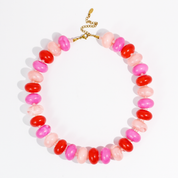 Pink Mixed Bead Necklace