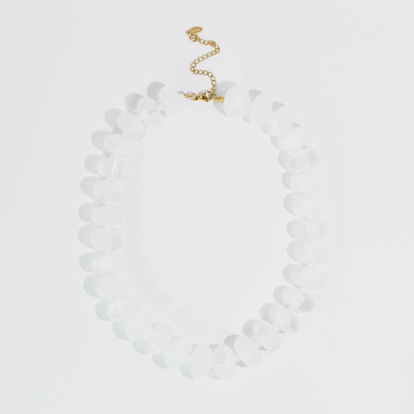 White Chunky Bead Necklace