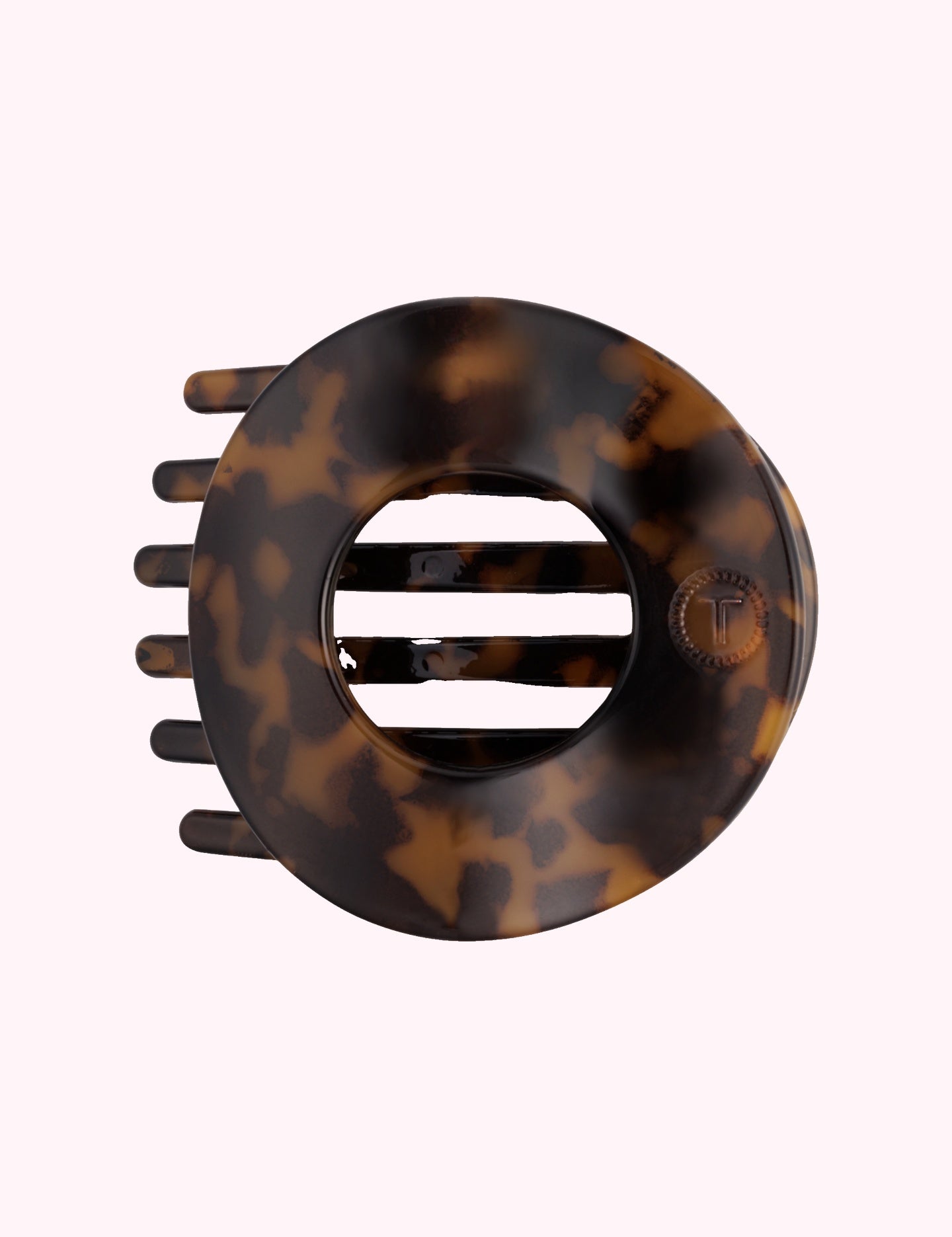 Flat Circle Hair Clip | Large | Tortoise