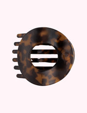 Flat Circle Hair Clip | Large | Tortoise