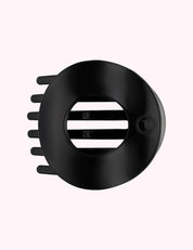 Flat Circle Hair Clip | Large | Jet Black