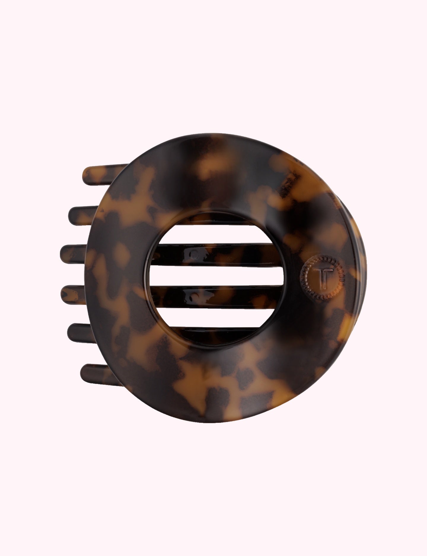 Flat Circle Hair Clip | Medium | Tortoise