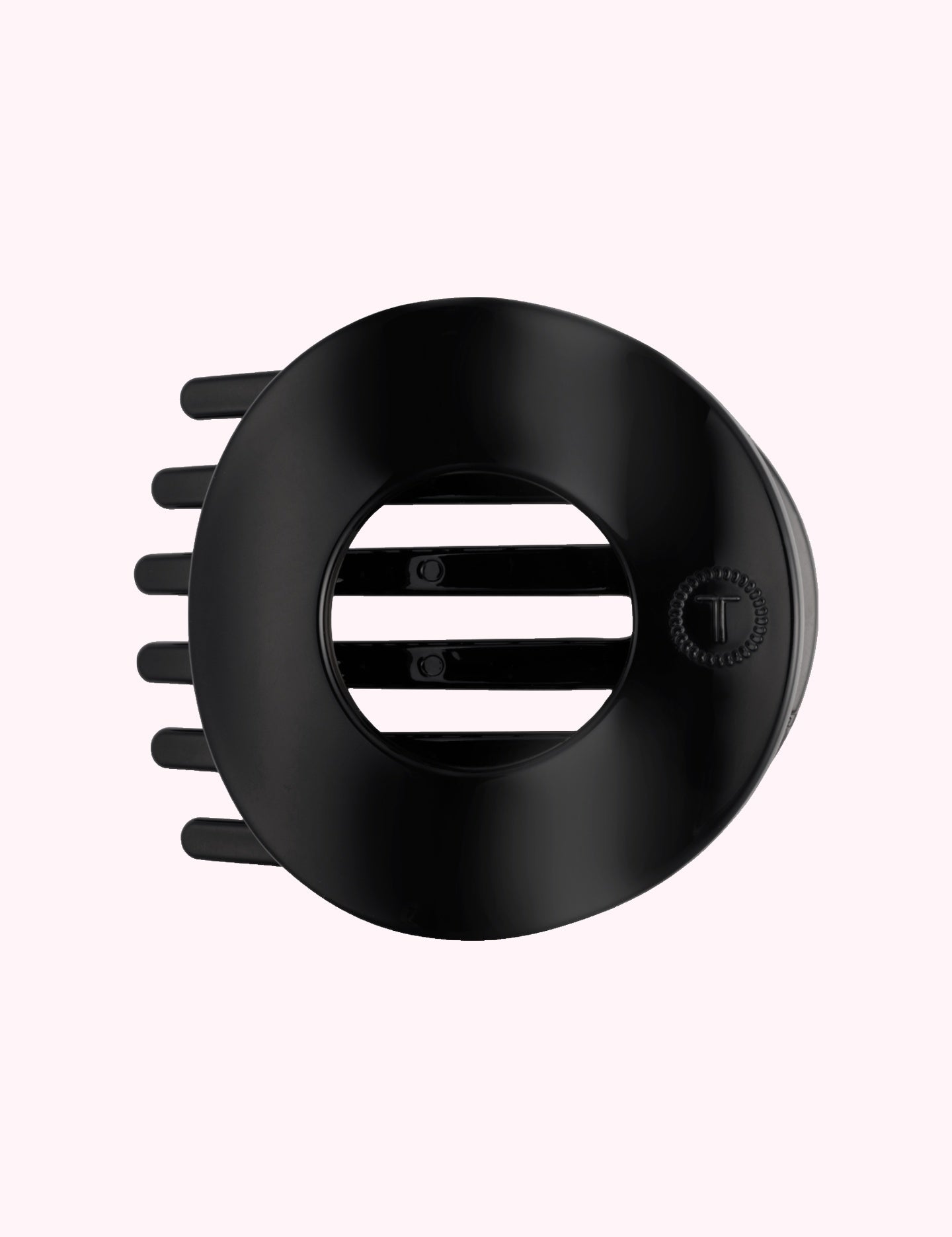 Flat Circle Hair Clip | Medium | Jet Black