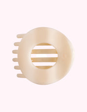 Flat Circle Hair Clip | Medium | Almond Beige