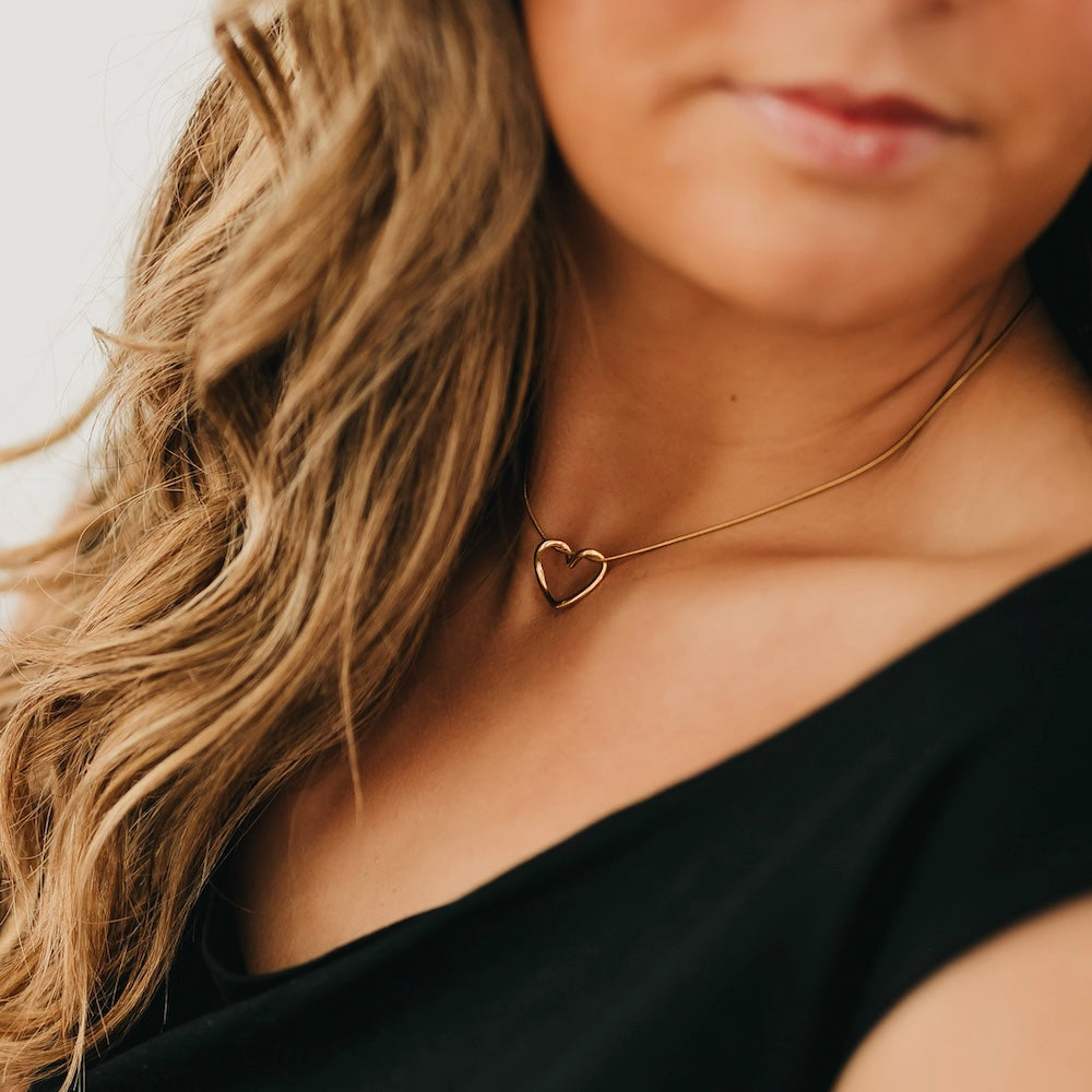 Gold Heart Necklace