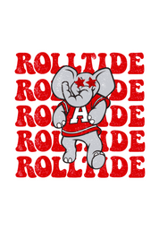 #14 - CUSTOM APPAREL — red text and 'big AL in sunglasses & a jersey'