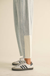 Patch Barrel Denim Pants
