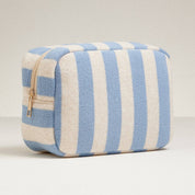 Denim Terry Fabric Striped Bag