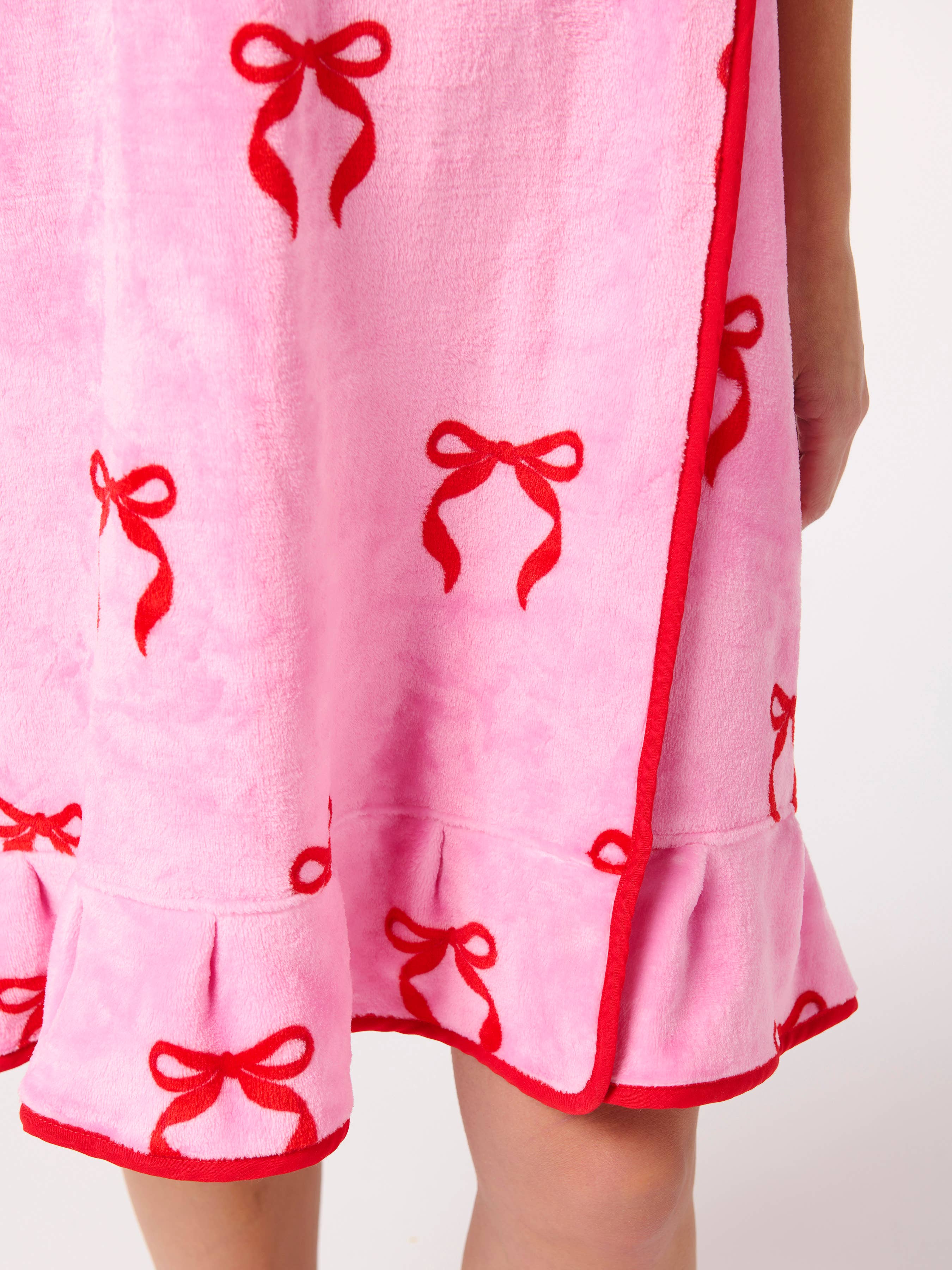 Pink Bow Bath Wrap