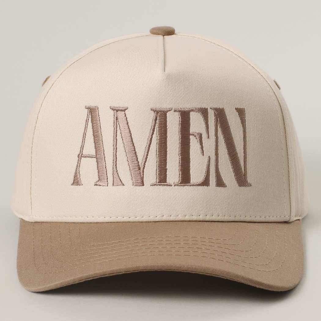 Beige Amen Hat