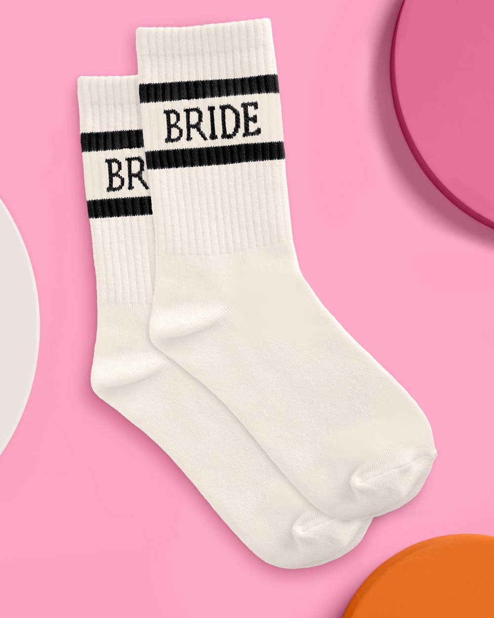 Black Detail Bride Socks