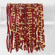Stretch Seed Bead Solid Game Day Bracelets