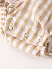 Fall Thanksgiving Plaid Baby Romper