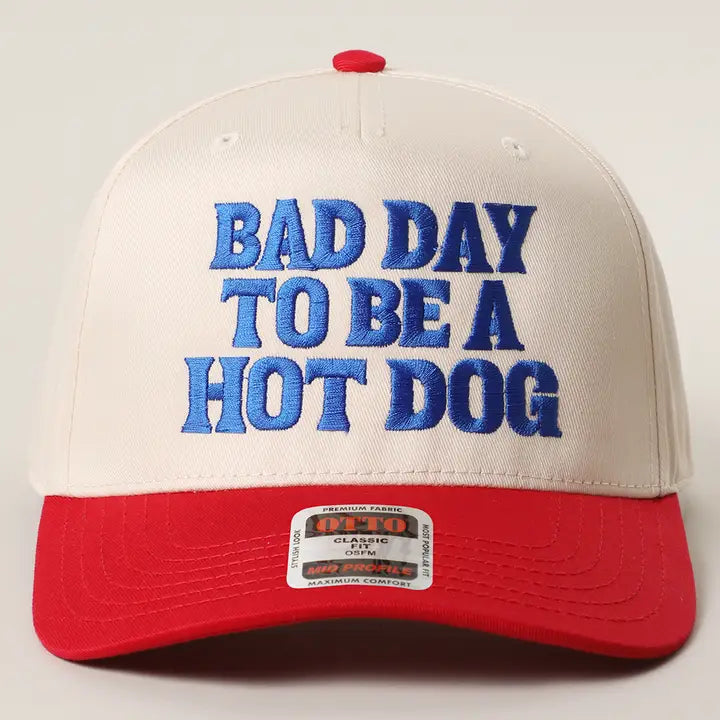 Red Bad Day To Be A Hot Dog Hat