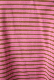 Pink & Brown Striped Shorts