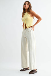 White Stretch Slight Barrel Twist