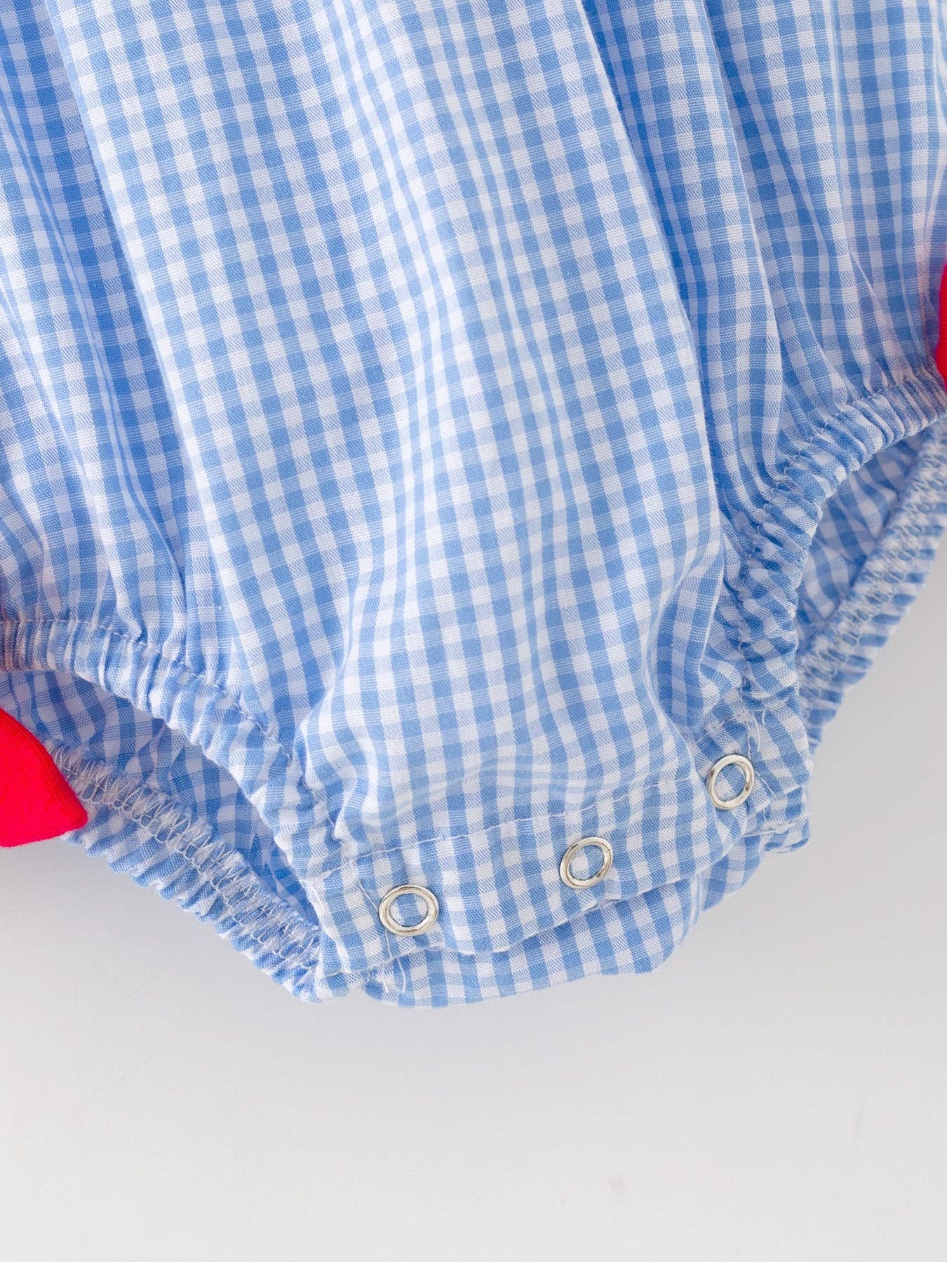 Baby Girl Baseball Smocked Romper