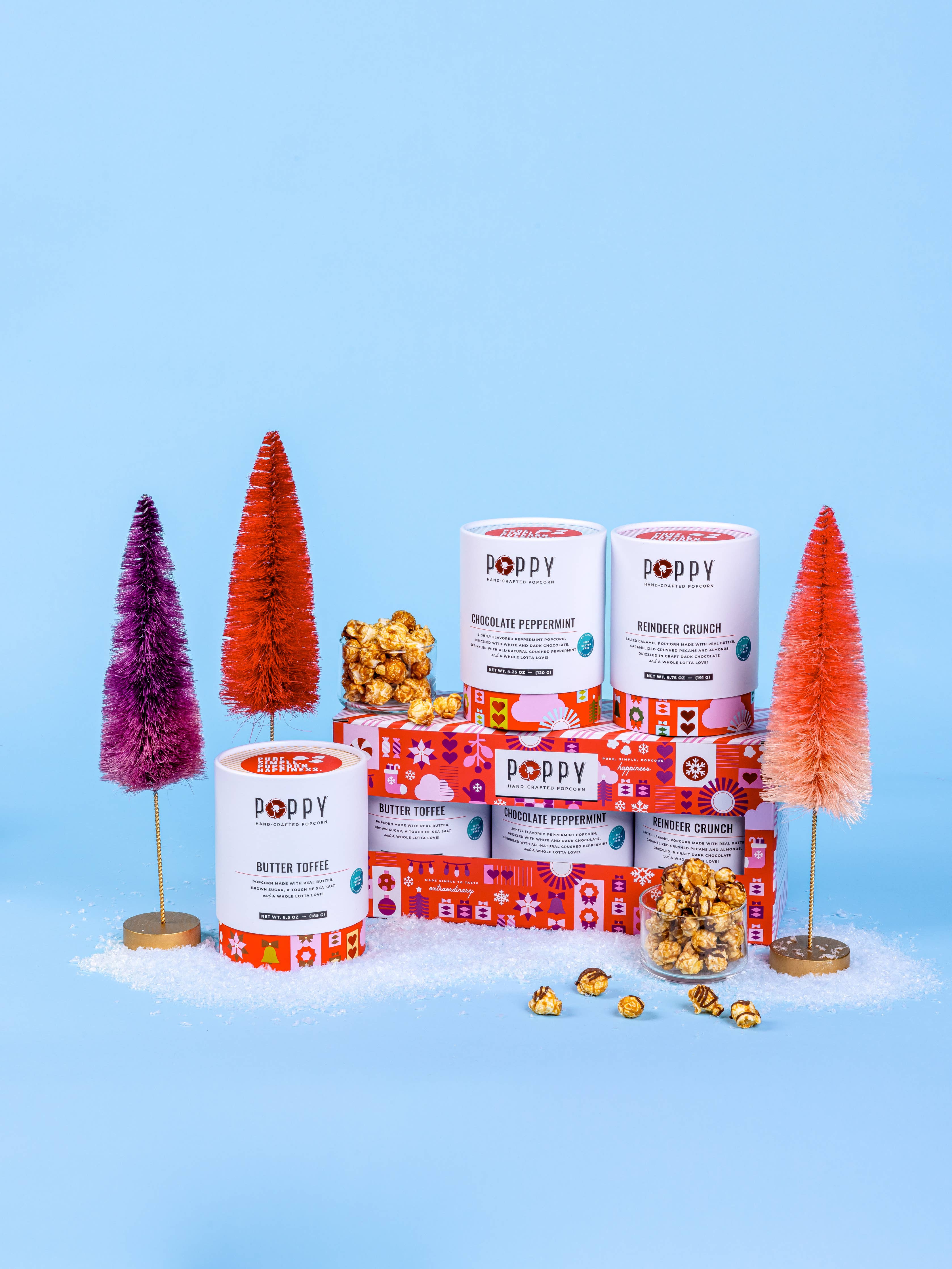 Holiday Cylinder Trio Popcorn