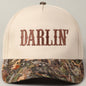 Camo DARLIN' Embroidery Trucker Hat