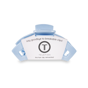 Open Hair Clip | Medium | Clear Skies showing bendable teeth that spring back to shape