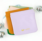 Brown Squeeze Coin Purse Wallet