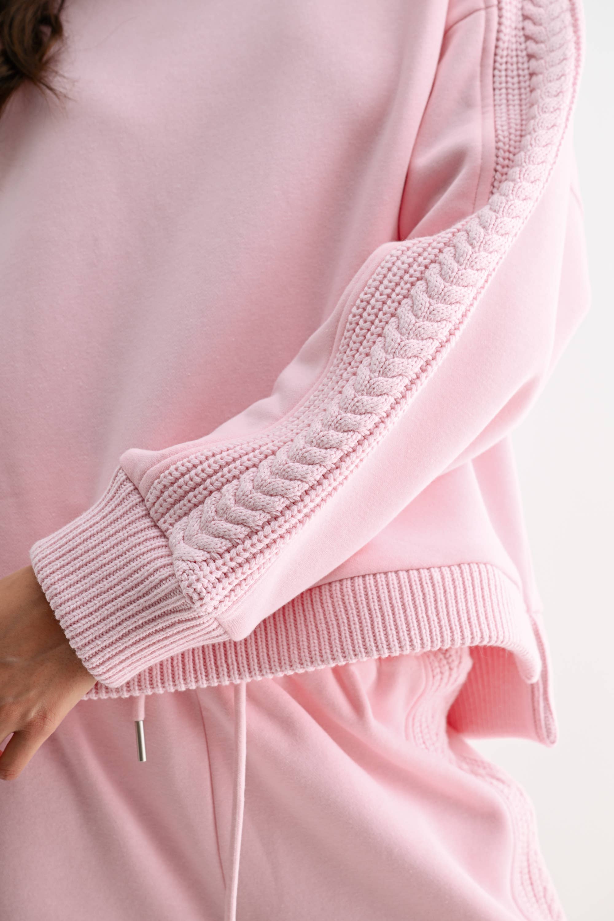 Pink Knit Oversized Set