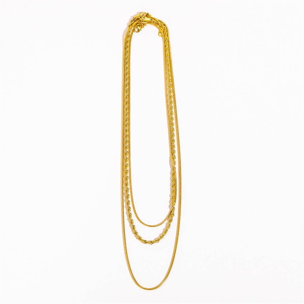 Gold Layered Chain Necklace
