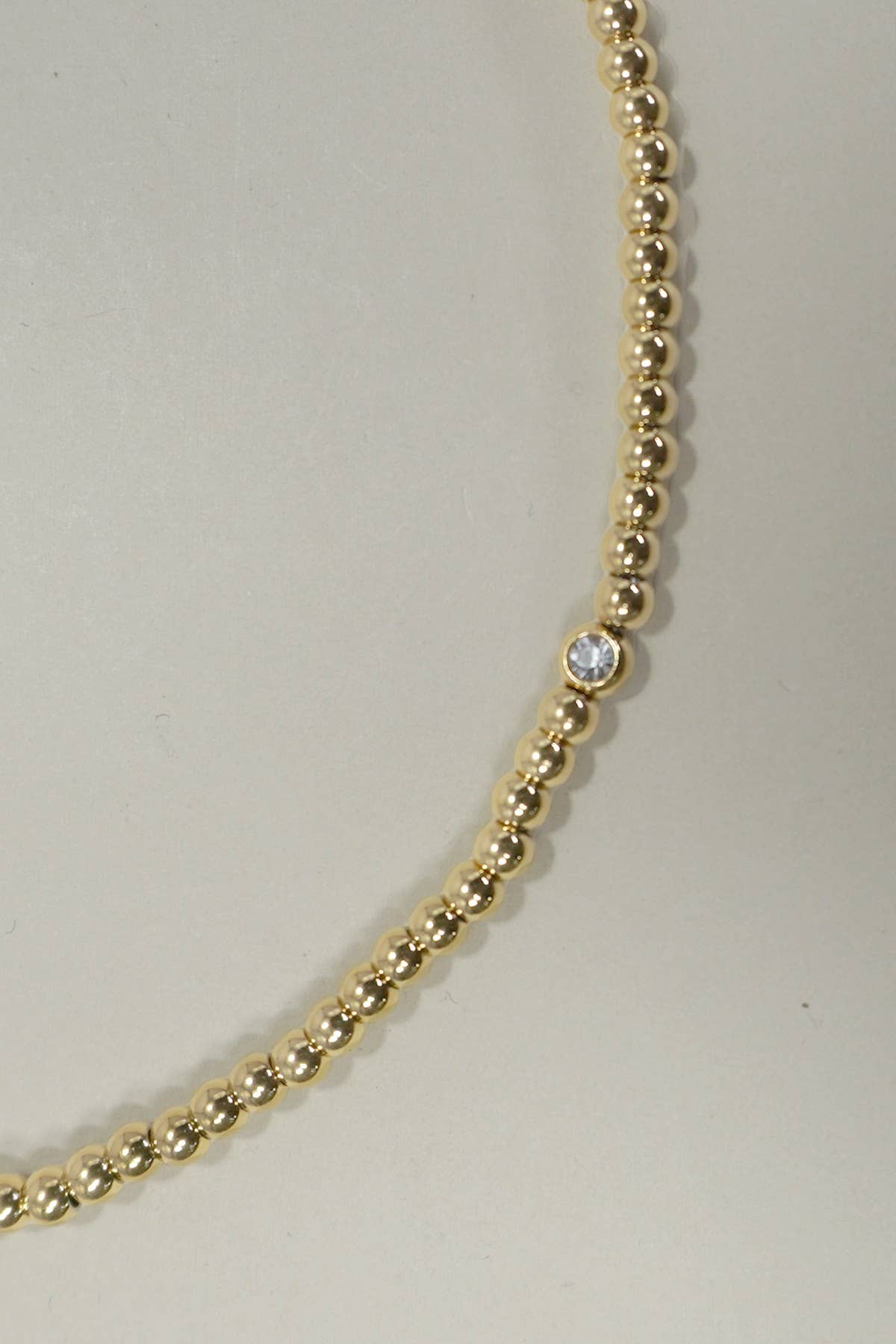 18K Stainless Steel Tarnish Free Beaded Necklace