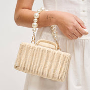 Cream Everly Evening Bag