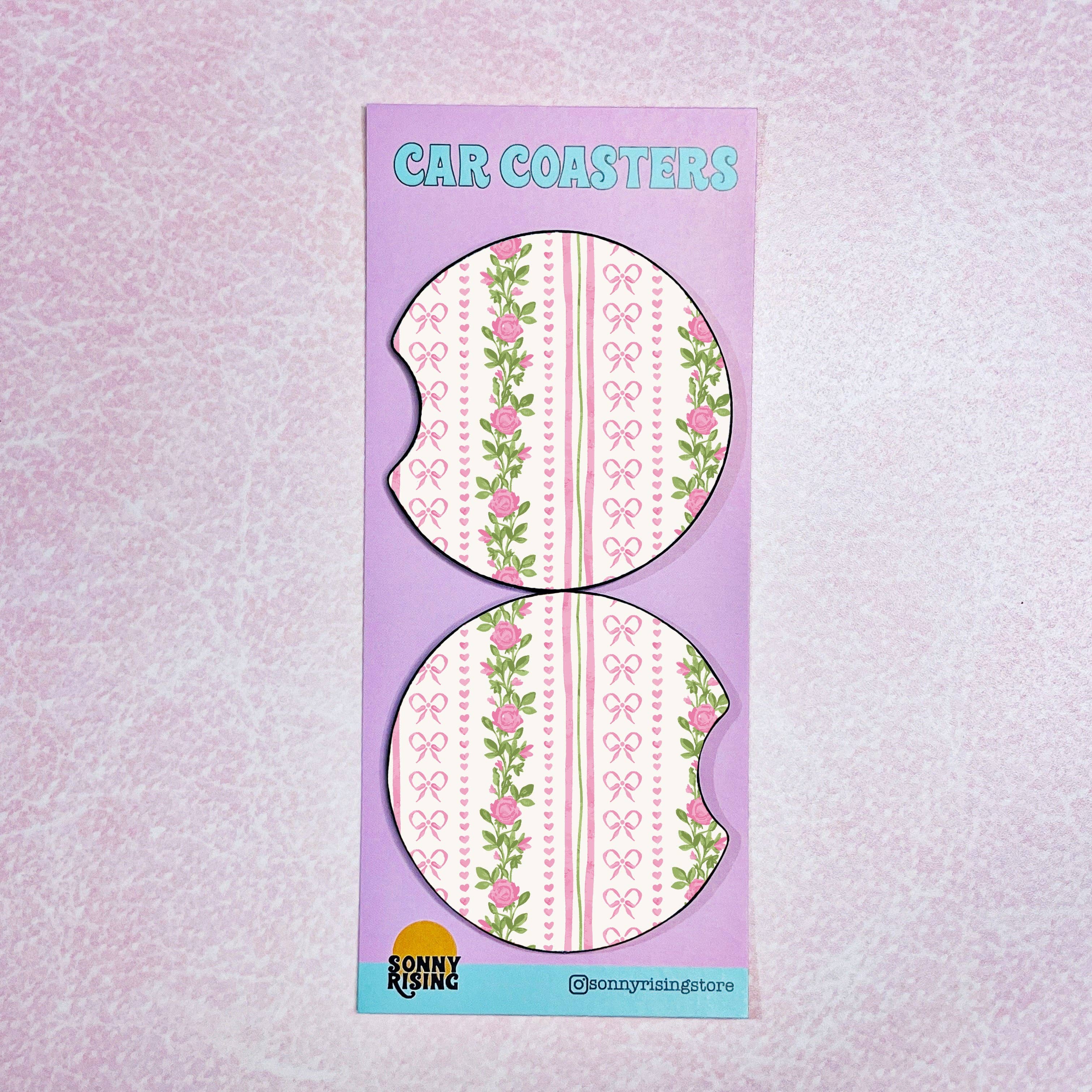 Pink Roses Coasters