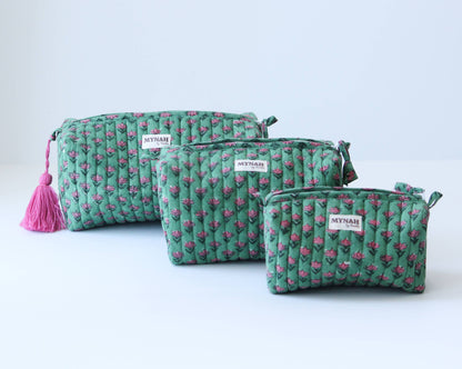 Cactus Rose Makeup Bag - LARGE only