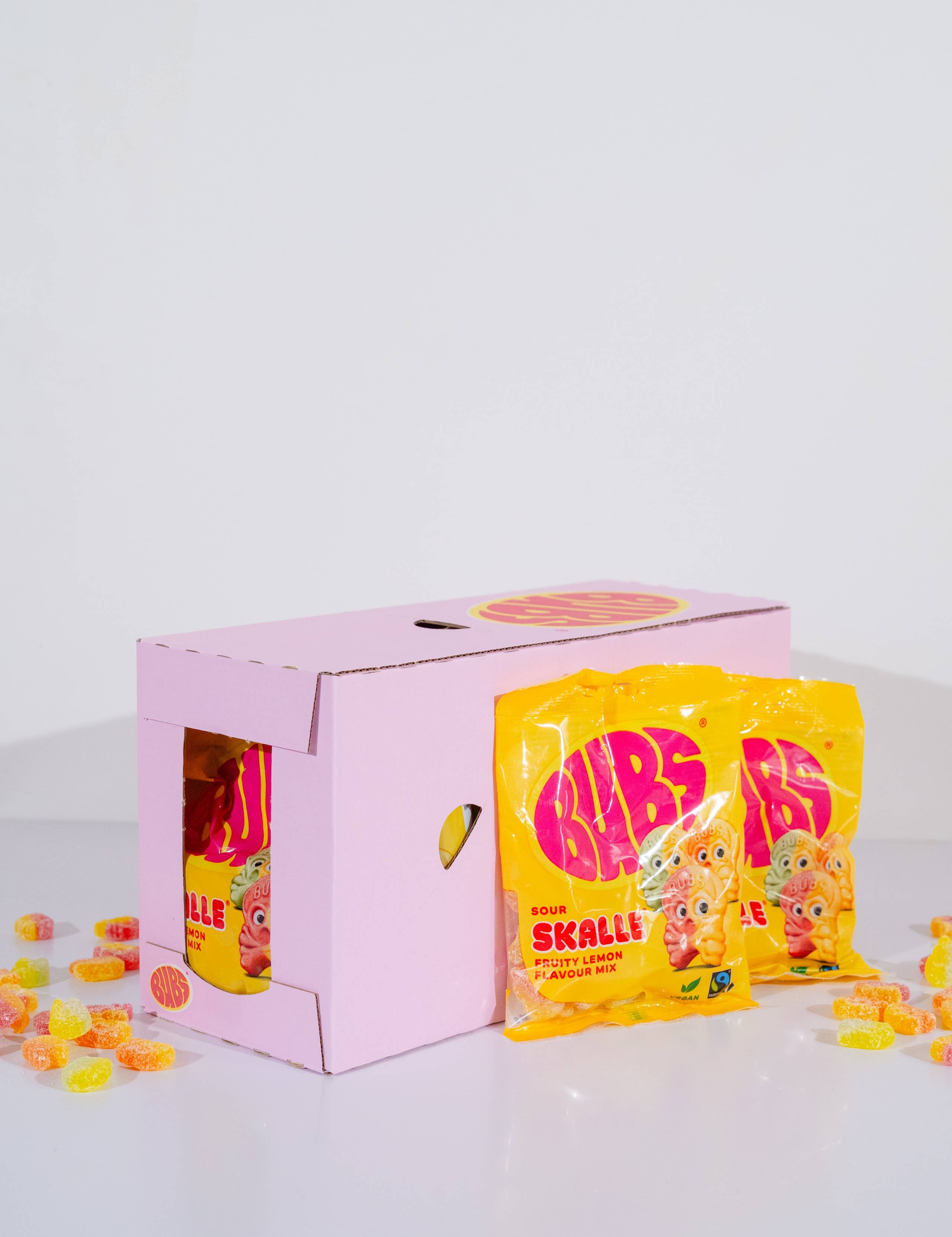 Bubs Sour Foam Skulls Swedish Candy
