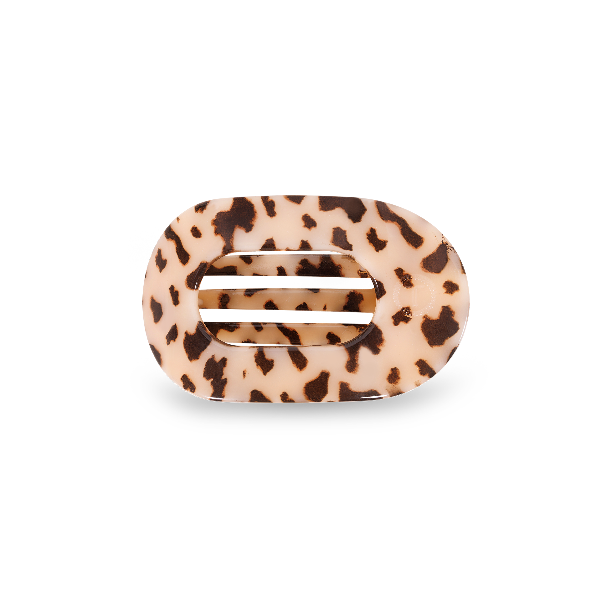 Blonde Tortoise Small Round Flat Hair Clip