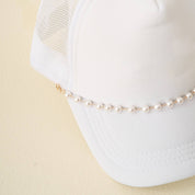 Gold & Pearl Trucker Hat Chain