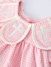 Pink Smocked Bishop Bloomer Set